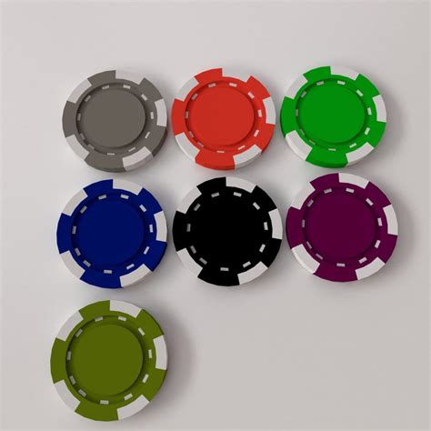 poker chip 3d model